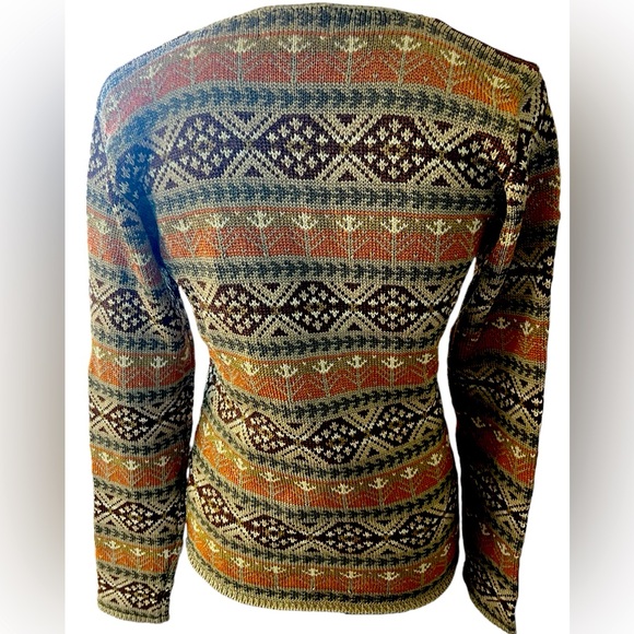 Lauren Ralph Lauren woven knitted sweater v neck size small great condition fall - Picture 2 of 10